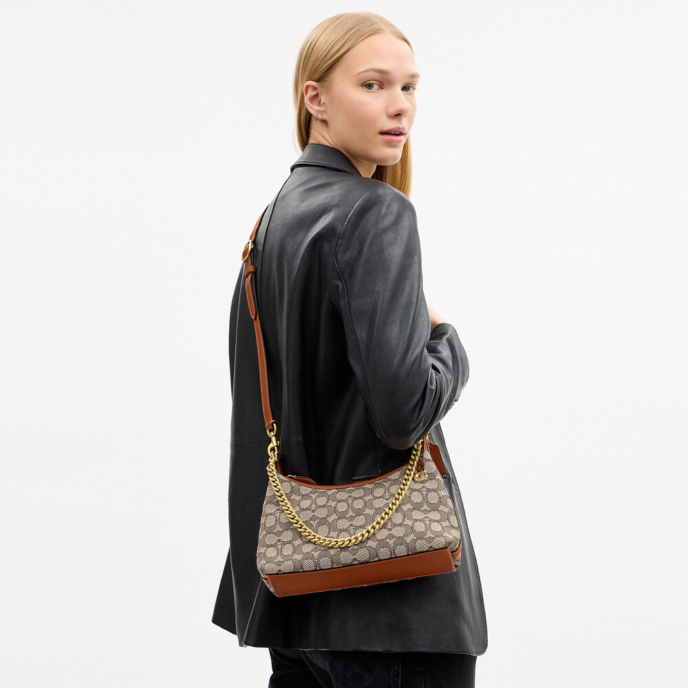 Coach Juliet Shoulder Bag 25 In Signature Textile Jacquard - Picture 2 of 7